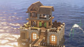 Minecraft  Oceanside House Speedbuild  Mizunos 16 Craft [upl. by Lay]