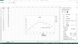 Using Excel to Do Trend Forecasting [upl. by Nirrep]