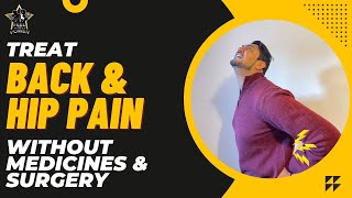 Lower Back amp Hip pain Home workout for relief  Sciatica  Piriformis  Feel The Power [upl. by Ikim]