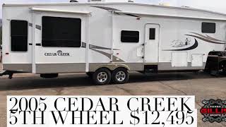 2005 Cedar Creek Fifth Wheel Walkthrough  Gillis Power Sports [upl. by Bourgeois210]