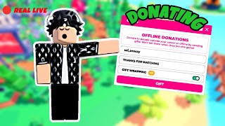 🔴LIVE PLS DONATE🔴Donating ROBUX To EVERY Viewer🤑plsdonate robux roblox [upl. by Anecuza]