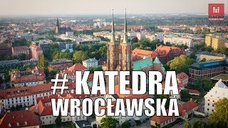 Migawka Katedra Jana Chrzciciela z drona Wroclaw Zabytki 4K [upl. by Ettebab]