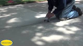 How to resurface cracked concrete with BRICKFORM Overlay [upl. by Nuriel]