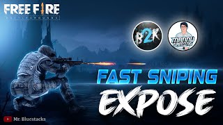 MannuGaming Super Fast Sniper Macro Expose 😁 Blusestacks 5  msi Free Fire [upl. by Yrok]