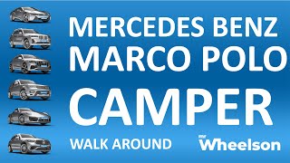 Mercedes Benz V Klasse Marco Polo camper met importvoordeel MrWheelson walk around [upl. by Ayekin]