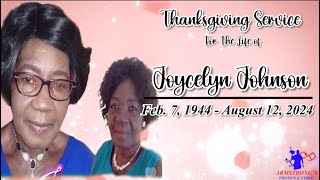 Joycelyn Johnson Funeral Service [upl. by Doowyah981]