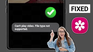 Fix Cant play videoFile type not supported in Gallery  Gallery Video Not Playing Problem Solve [upl. by Canale]