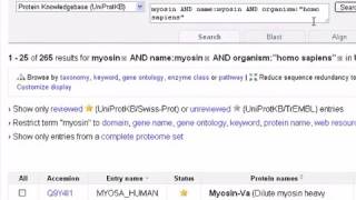 Bioinformatics Lesson 1 Using SwissProt database to search for a specific protein [upl. by Edda]