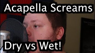 Raw Vs Processed Screams  Screaming  Recording [upl. by Barabbas803]