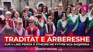 Kur u lind një fëmijë e kthejnë me fytyrë nga Shqipëria kjo është tradita arbëreshe [upl. by Jock]