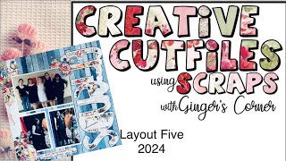 Using Scraps with Cutfiles  Creative Cutfiles with Scraps  Scrapbook Cut File scrapbooking [upl. by Srini]