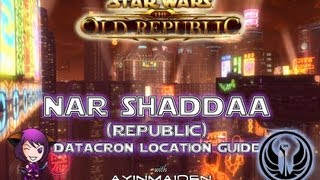 SWTOR  Nar Shaddaa Republic Datacron Location Guide [upl. by Peters]