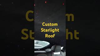 Custom starlight roof We had a customer ask to add starlights to their car starlightroof [upl. by Irrak561]