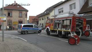 29072011  Plankstadt  Gefrierschrank verursacht Küchenbrand [upl. by Ardnaskela]