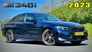 2023 BMW M340i LCI REVIEW on AUTOBAHN  The PERFECT DAILY [upl. by Shirberg]