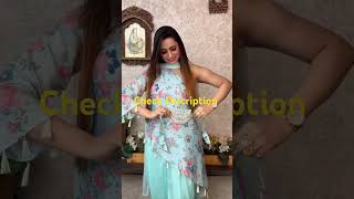 Indo Western Dress With Dhoti Pant Check Discription For More Details shortvideo shorts trending [upl. by Nitsraek]