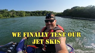 We finally test our skis for the 2023 Missouri River Run riverrun jetski shenanigans [upl. by Idram]