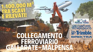 Collegamento ferroviario GallarateMalpensa un cantiere tecnologico [upl. by Aiksa]