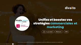 Webinaire  Comment valoriser vos données marketing avec divalto weavy x Webmecanik automation [upl. by Ecire]