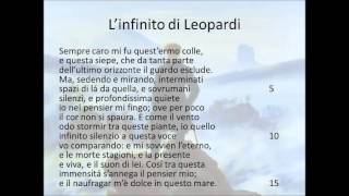 L’infinito di Leopardi [upl. by Piers661]