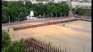 Scots Guards Trooping the Colour 1977 Part 1 [upl. by Samaj803]