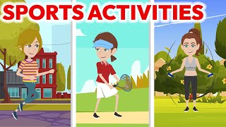 Do You Know Any Sports  Sports Activities  English Conversation Practice Easy [upl. by Haiel]