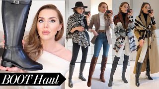 Winter Boot Haul  Unboxing amp How To Style Them [upl. by Noramac]