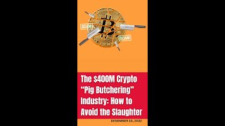 The 400M Crypto “Pig Butchering” Industry How to Avoid the Slaughter  CRYPTO NEWS [upl. by Pilihp314]