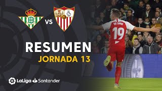 Resumen de Real Betis vs Sevilla FC 12 [upl. by Eilliw]