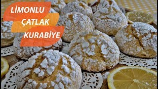 LÄ°MONLU Ã‡ATLAK KURABÄ°YEAZ MALZEMEYLE ENFES LEZZETPRATÄ°K KURABÄ°YE [upl. by Enelrae]