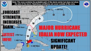 MAJOR HURRICANE NOW EXPECTED Forecast strength continues to increaseSignificant impacts expected [upl. by Rog]