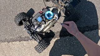 Quick Modified LRP 32 Nitro Truggy Backyard Bash test N Tune [upl. by Siward]