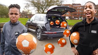 CRAZY OVERPOWERED FOOTBALL CAR BOOT CHALLENGE [upl. by Niraa666]