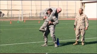 Airmen Try the Marine Corps Combat Fitness Test [upl. by Ruthven]