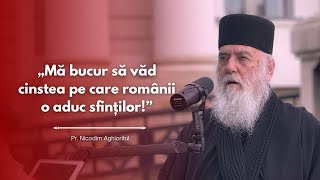 PodcastdeHram cu Pr Nicodim Aghioritul Mă bucur să văd cinstea pe care românii o aduc sfinților [upl. by Hayyifas]