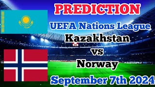 Kazakhstan vs Norway Prediction and Betting Tips September 7th 2024 [upl. by Porche582]