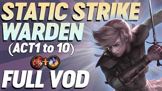 PoE 325 Necro Settlers Event Gorathas Static Strike Warden Leveling Vod [upl. by Errol]