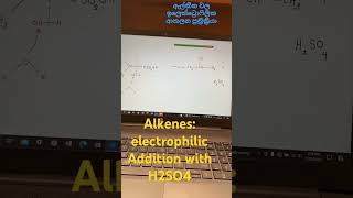 Alkenes electrophilic Addition with H2SO4 alevel chemistry india ඇල්කීන electrophilicchemical [upl. by Gil137]