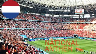 NETHERLANDS National Anthem in stadium at EURO 2020 [upl. by Anauqahc]