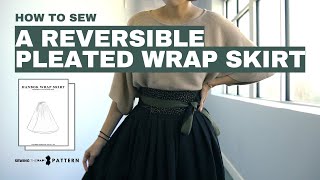 Hanbok Wrap Skirt  Reversible Pleated Skirt  Sewing Therapy PDF Pattern [upl. by Ollie387]