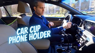 Best Car Cup Phone Holder 2022 [upl. by Inattirb]