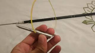 Homemade aluminum pole spear with slip tip system [upl. by Lyndell579]