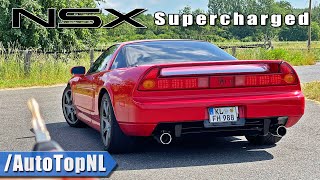 HONDA ACURA NSX SUPERCHARGED REVIEW on AUTOBAHN NO SPEED LIMIT by AutoTopNL [upl. by Nikolia63]