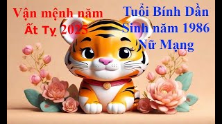 Tử vi Tuổi Bính Dần 1986 Nữ mạng năm Ất Tỵ 2025 Sự nghiệp tài vận tình duyên và gia đạo [upl. by Anna-Diana]