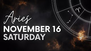 Aries  Daily Horoscope  November 16 2024 [upl. by Sesom]