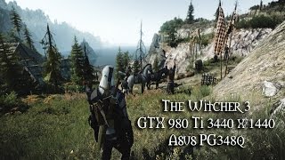 Witcher 3 Asus PG348Q [upl. by Rosenblast663]