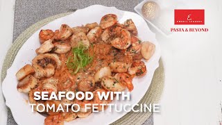 Seafood with Tomato Fettuccine  Emeril Lagasses Pasta amp Beyond Pasta Maker Recipes [upl. by Wagoner]