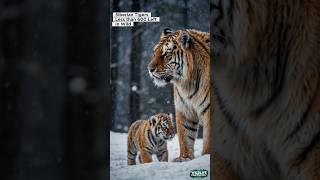 Rare Siberian Mother Tiger Guarding Her Adorable Cub  Fewer Than 600 Siberian Tigers Left In Wild [upl. by Helga770]