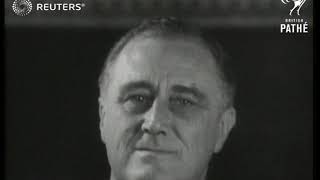 USA  POLITICS Franklin DRoosevelt speech on winning Presidential election 1933 [upl. by Rafaelof]