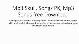 Mp3 Skull Songs PK Mp3 Songs free Download [upl. by Sellma]